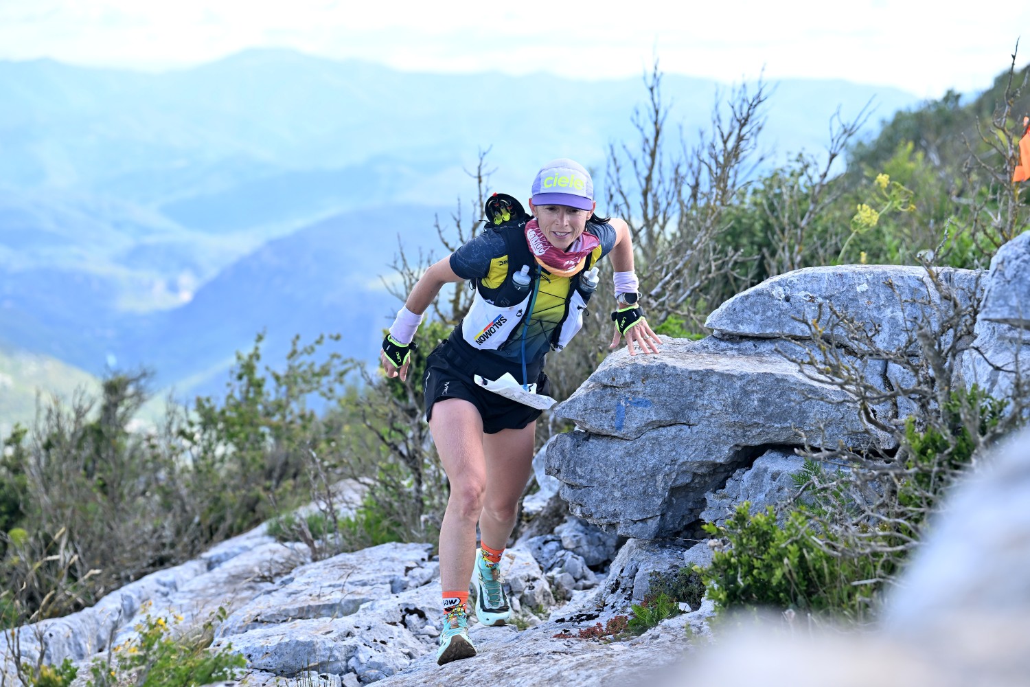 Coureurs sur le Festa Trail au Pic Saint-Loup